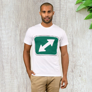 Double Direction Arrows Mens T-Shirt