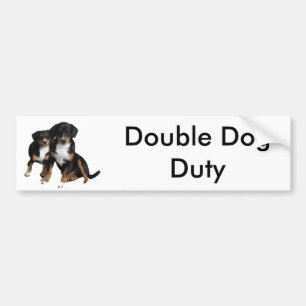 Double Dog Duty Bumper Sticker