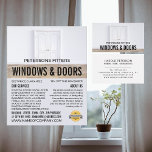 Double Doors, Window & Door Fitter Company Flyer<br><div class="desc">Double Doors,  Window & Door Fitter Company Advertising Flyer by The Business Card Store.</div>