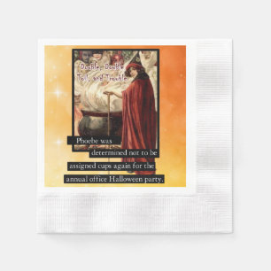 Double, Double, Toil & Trouble Halloween Potluck I Napkin