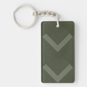 Double Down Moss Green Keychain – Customisable