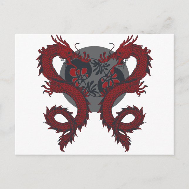 Double Dragon Postcard (Front)