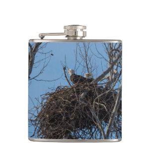 Double Eagle Trouble Hip Flask