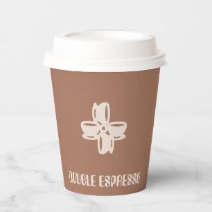 Double espresso A Blend of Elegance and Warmth Paper Cups