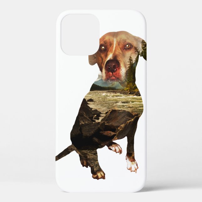 double exposure dog Case-Mate iPhone case (Back)