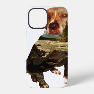 double exposure dog iPhone 12 case
