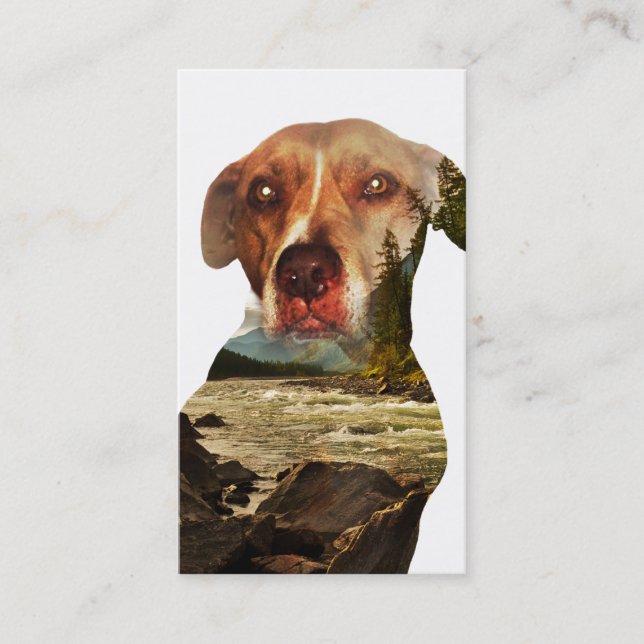 double exposure dog punch card (Front)