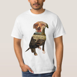 double exposure dog T-Shirt