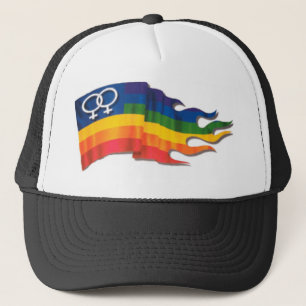 Double Female Pride Flag Trucker Hat