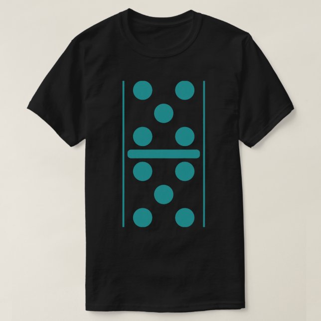 Double five dominoes player gift T-Shirt (Design Front)