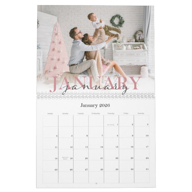 Double Font | 2026 Photo Calendar (Jan 2026)