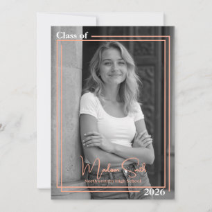 Double Framed Graduation Announcement