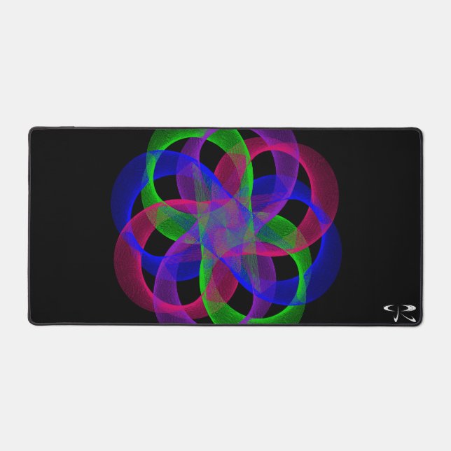 Double Geometric Loop Mesh Mouse Pad Mat (Front)