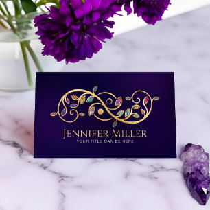 Double Golden Spiral and Yin Yang Business Card