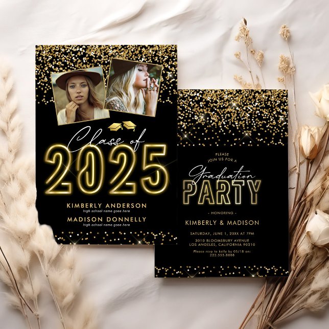 Double Graduation Party Invitation (Creator Uploaded)