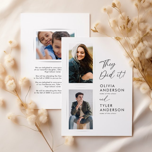 Double Graduation Photo Announcement (Creator Uploaded)