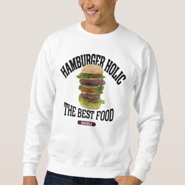 Double hamburger (vintage style) sweatshirt (Front)