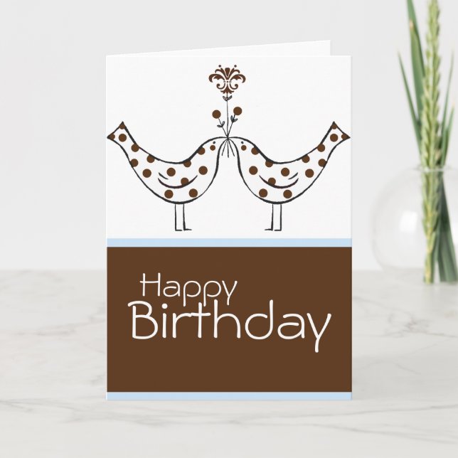 Double Happiness - Happy Birthday Card (Front)