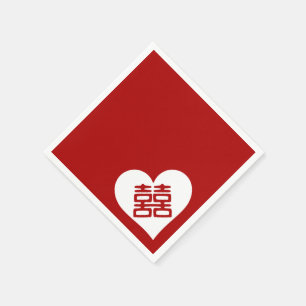 Double Happiness • Heart Napkin