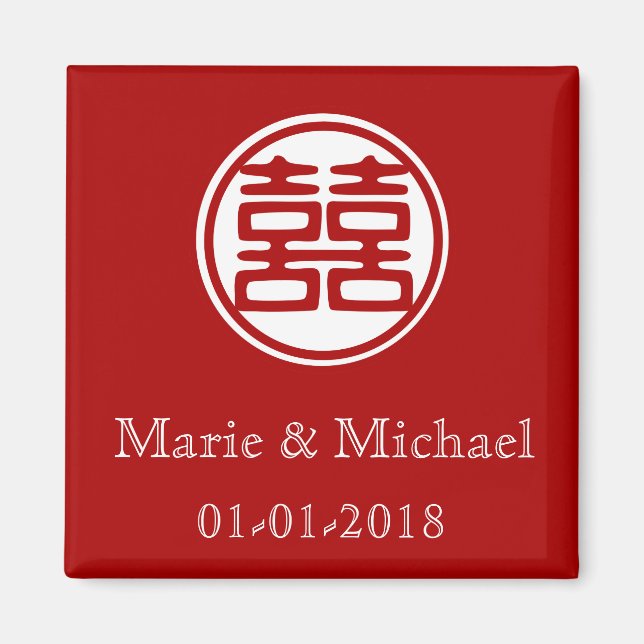 Double Happiness • Round Magnet (Front)