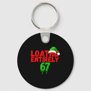Double Hat 67 Anger Entirely Funny Christmas Santa Key Ring