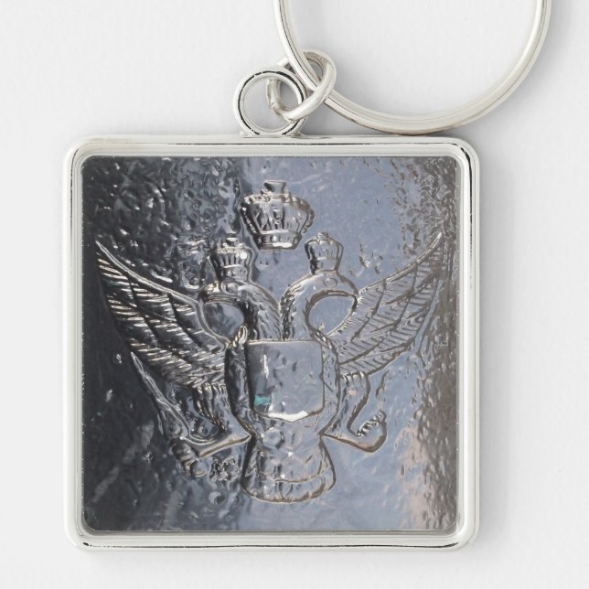 Double-Headed Eagle on Cannon Key Ring (Front)