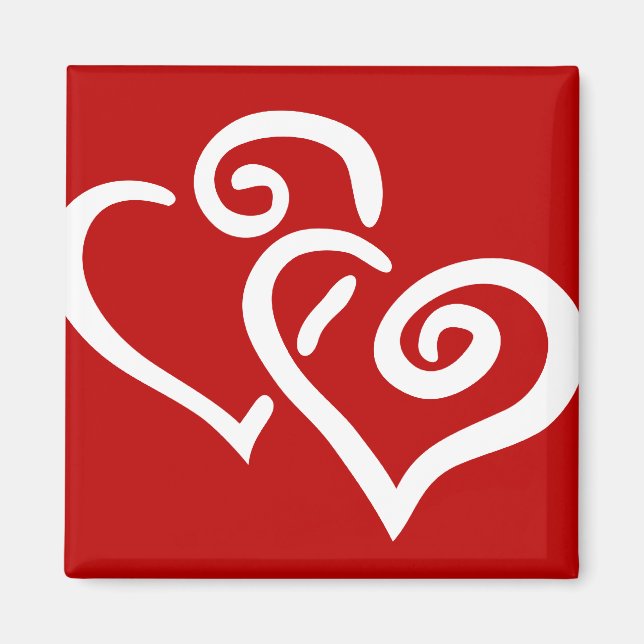 Double Heart Magnet (Front)