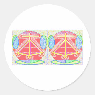 Double HEARTH: Karuna Reiki Classic Round Sticker