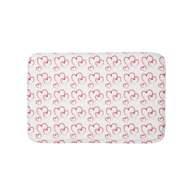 ***DOUBLE HEARTS GALOUR*** BATHROOM MAT (Front)