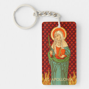 Double Image St. Apollonia (VVP 001) Rect Acryl Key Ring