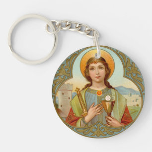 Double Image St. Barbara (BK 001) Key Ring
