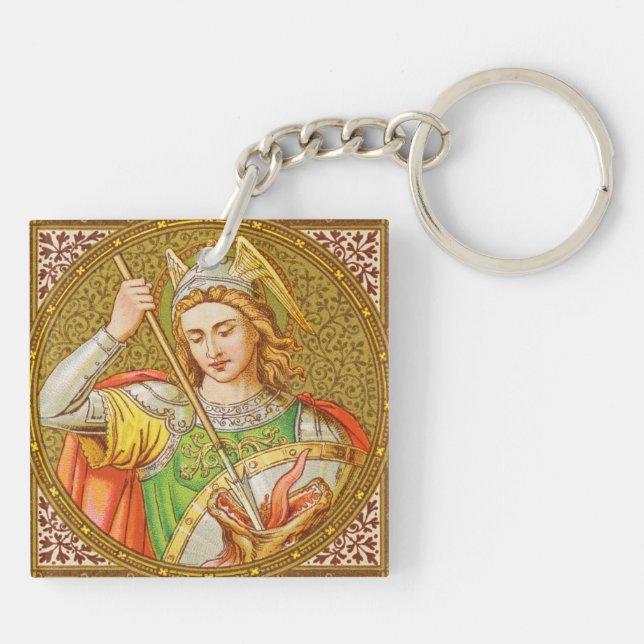 Double Image St. George (SNV 13) Key Ring (Back)