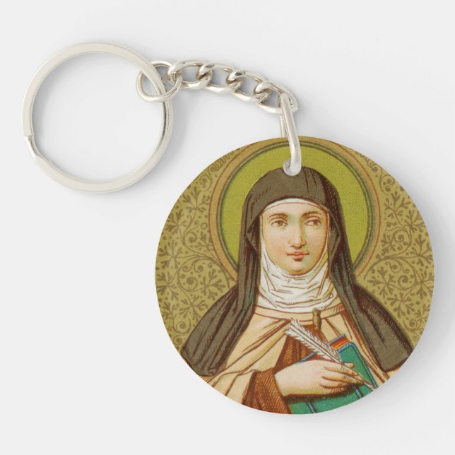 Double Image St. Teresa of Avila (SNV 27) Key Ring (Front)