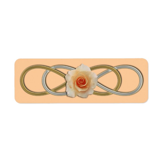 Double Infinity Silver Gold Rose (Front)