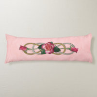 Double Infinity Silver Gold Roses + your backgr.