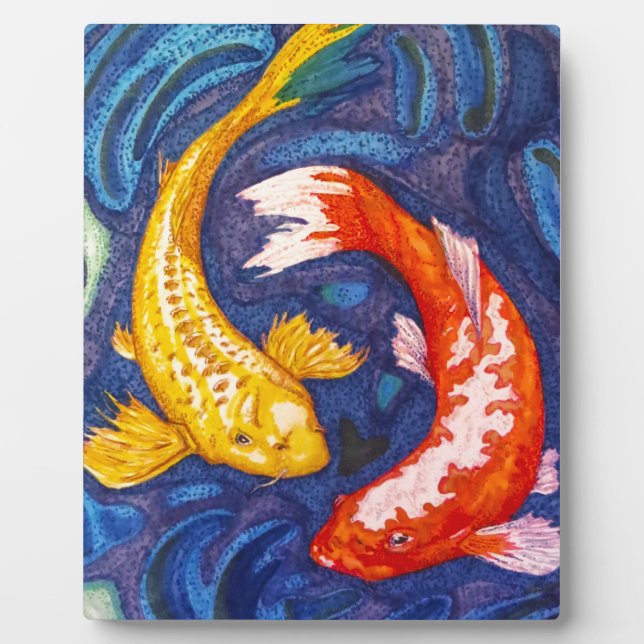 Double Koi Fish Plaque (Front)