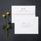 Double Monogram & Script Back