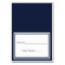 Double Navy Trim - Escort Card