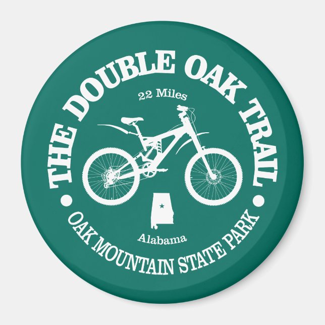 Double Oak Trail (cycling) Magnet (Front)