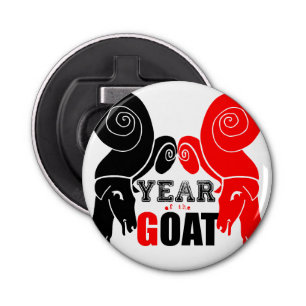 Double Odd Goat Chinese Year Zodiac Bottle Opener