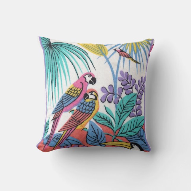Double Parrots Pillow (Front)