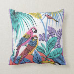 Double Parrots Pillow<br><div class="desc">This a double parrots pillow. The cool blues and yellows and green make you feel like your are in tropical island. This would be great for Hotel room, Hotel lounge, Doctors office, Dentist office or Mothers day present. This was taken by my digital camera in march 2012. Do not forget...</div>