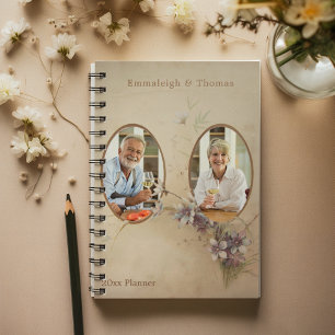 Double Photo Vintage Floral Retirement Planner