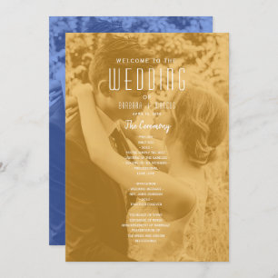 Double Photo Wedding Programme