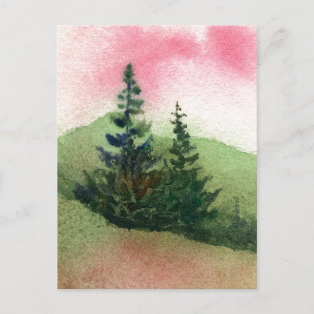 "Double Pines" Country Roads Postcard (Front)