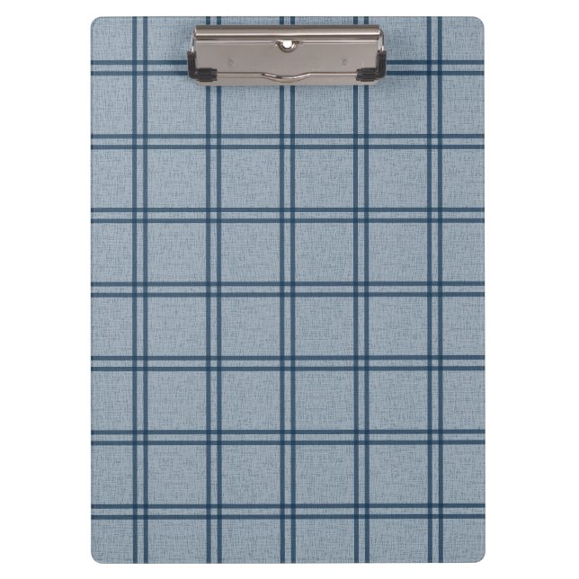 Double Plaid Pattern Clipboard (Front)