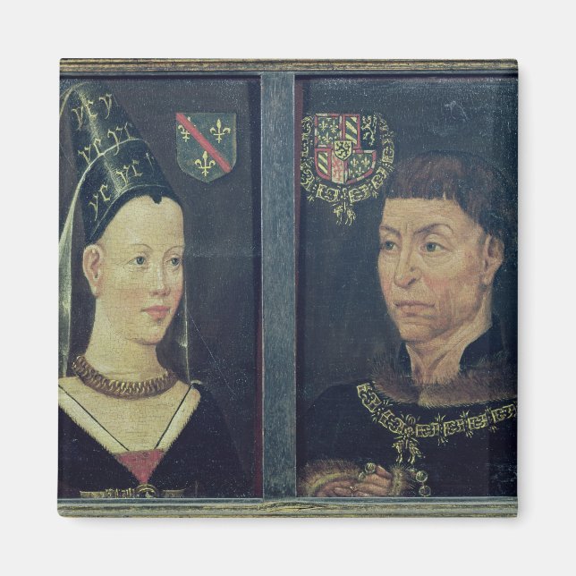 Double portrait of Charles le Temeraire  Duke Magnet (Front)