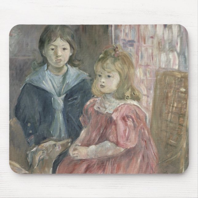 Double portrait of Charley and Jeannie Thomas, chi Mouse Pad (Front)