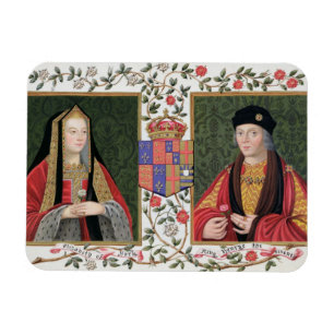 Double portrait of Elizabeth of York (1465-1503) a Magnet