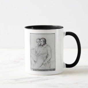 Double portrait of Hippolyte and Paul Flandrin Mug